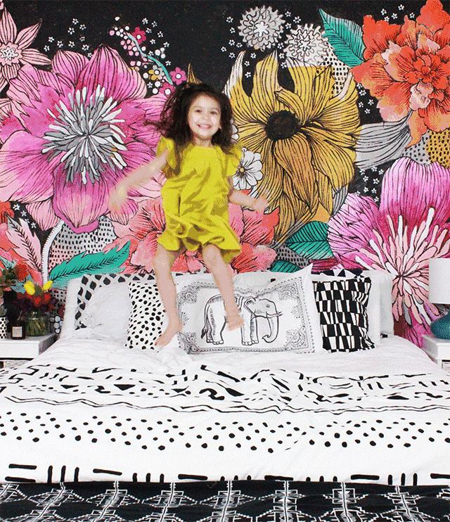 适合在家画的墙绘教程,给家里画一面墙绘