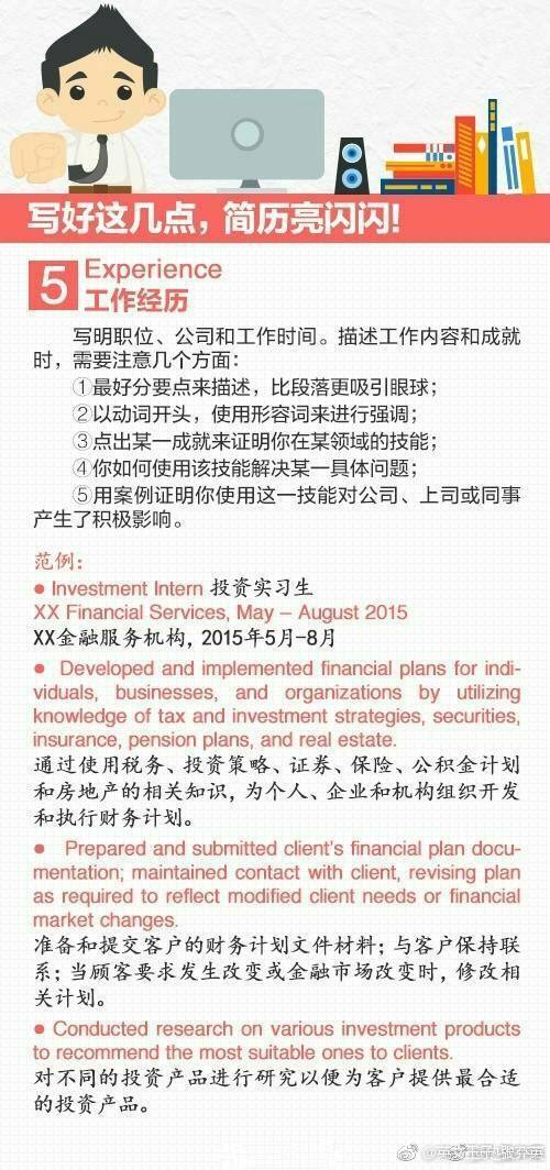 如何写好英文简历,九图学习资料