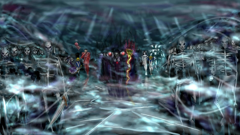 overlord骨王穿越,穿越异世界变成骨王