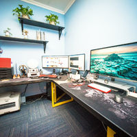 客厅书房一体设计带投影,书房投影设计布线