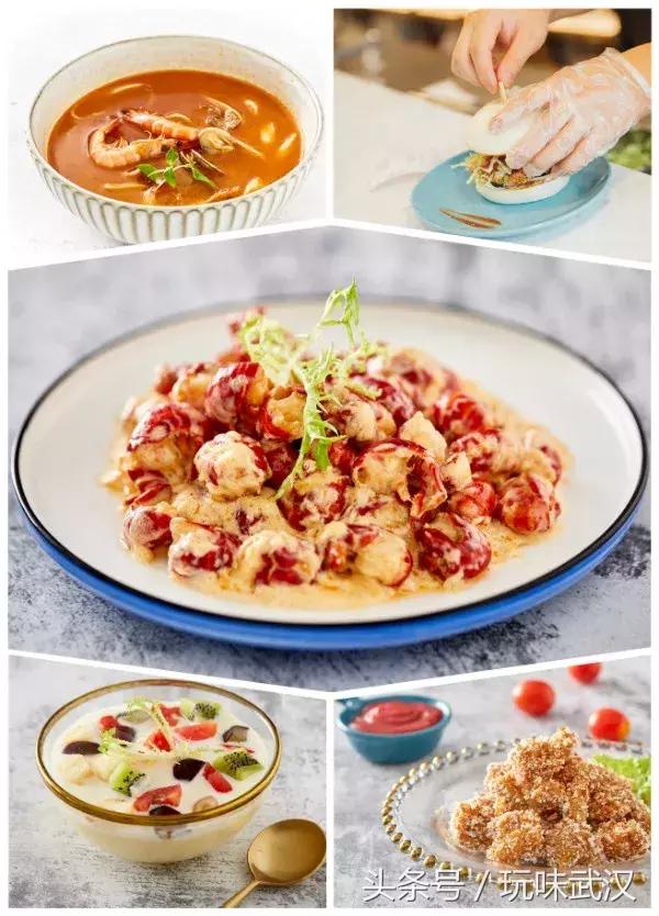 靓靓蒸虾打卡图片,武汉靓靓蒸虾明星打卡