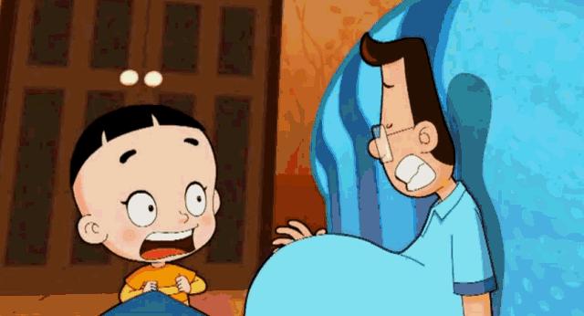 小头爸爸喝了一缸水,大头儿子小头爸爸可怕的饮料