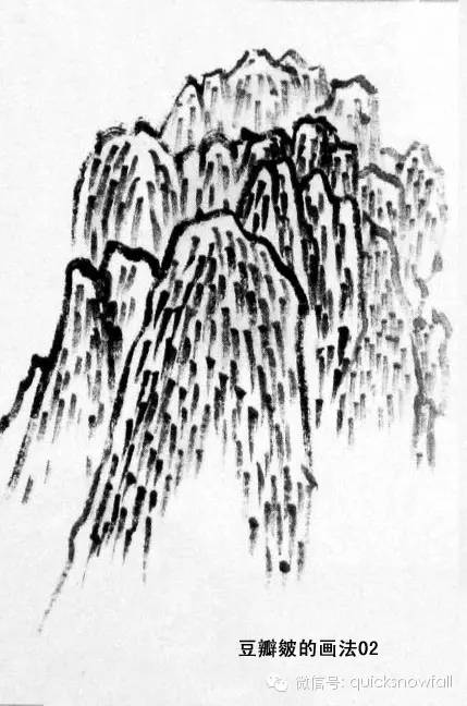白崇然山水画山石画法合集,学院山水画山石画法