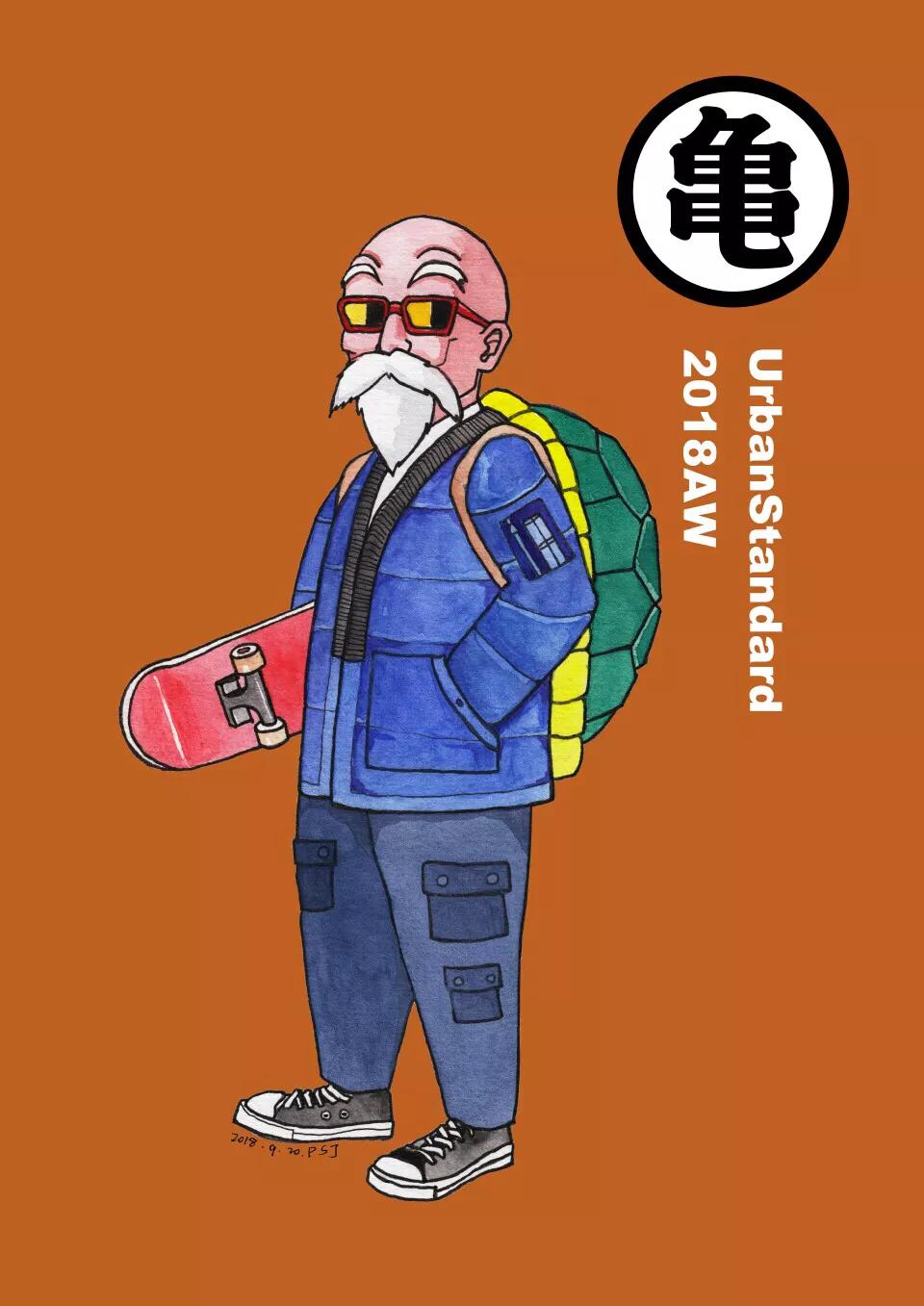 龍珠系列龜仙人！潮流壁纸