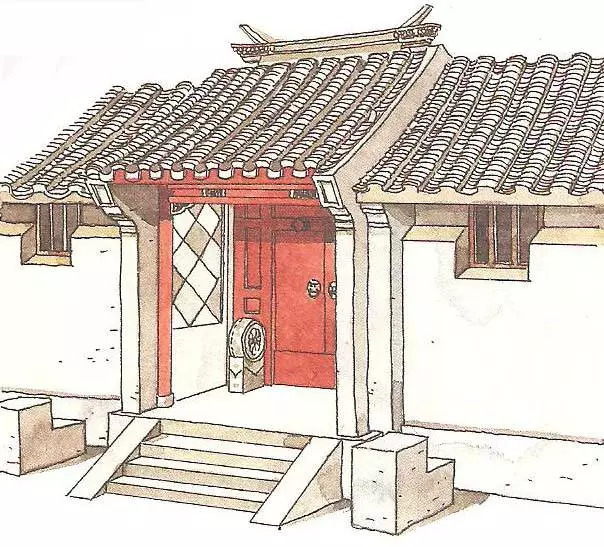 中式四合院大门样式,四合院大门颜色讲究