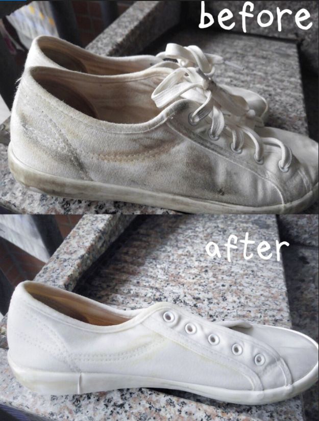 教你一招解决鞋子发黄的问题,穿新鞋后的步骤