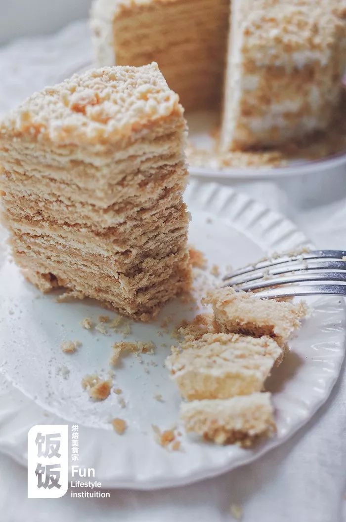 俄罗斯提拉米苏蜂蜜蛋糕,俄罗斯拿破仑蛋糕千层酥