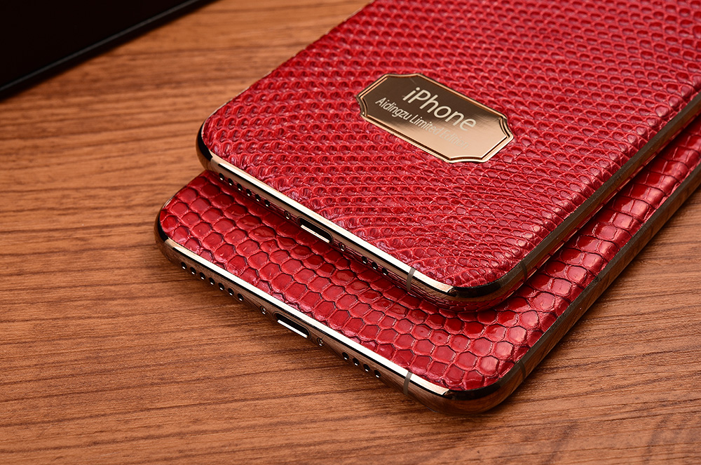 iphonexs金色开箱,蜥蜴皮粉色多少钱