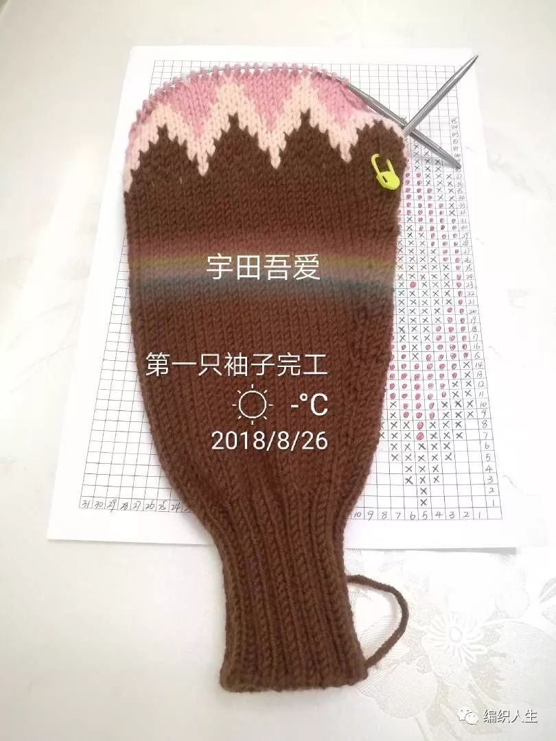 暖暖毛衣编织,儿童圆肩毛衣简单提花