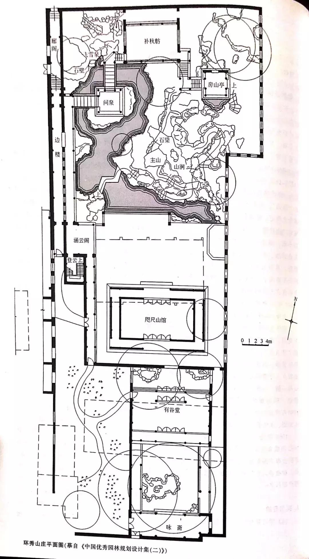 国外经典园林平面图,明清园林平面