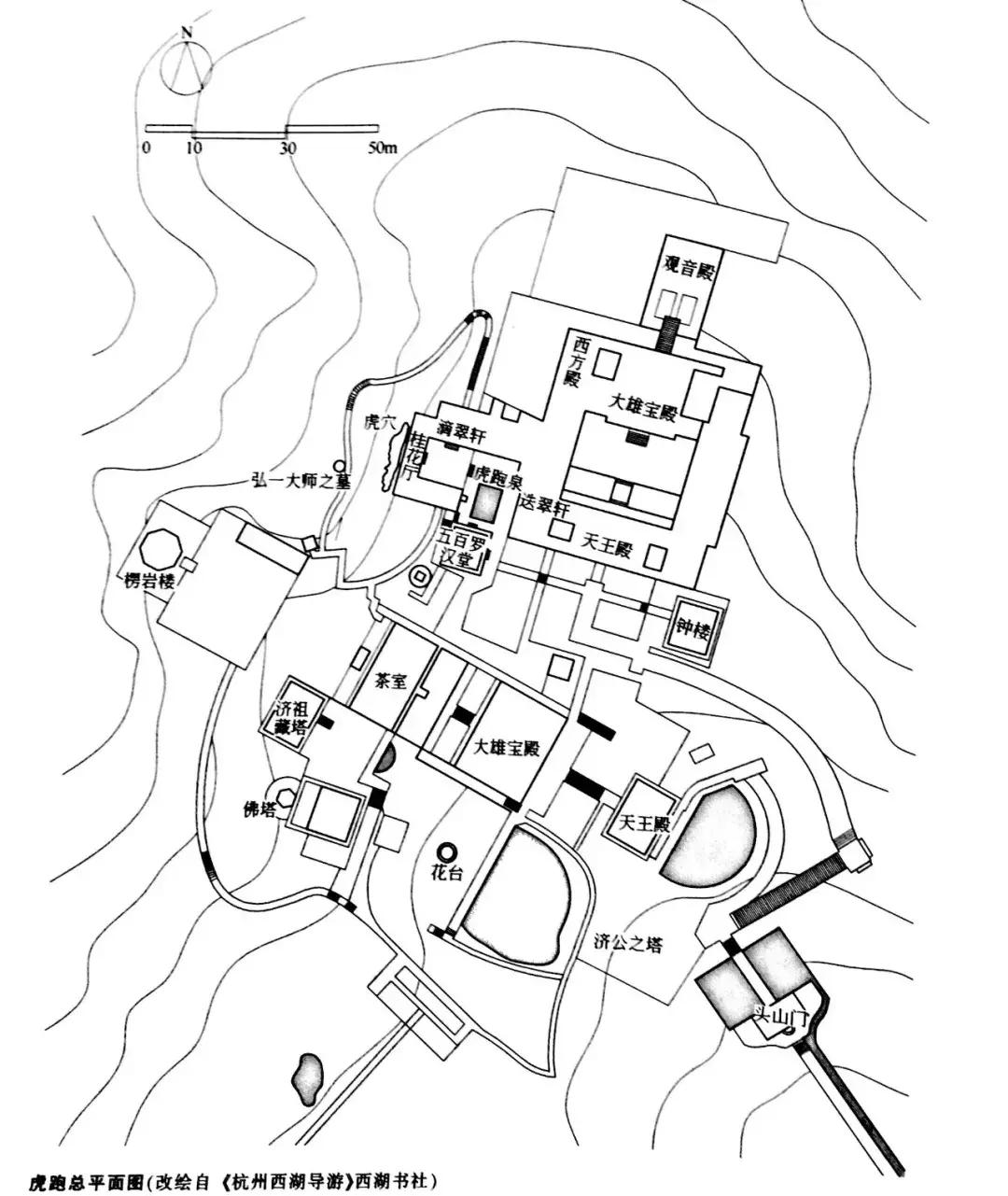 国外经典园林平面图,明清园林平面