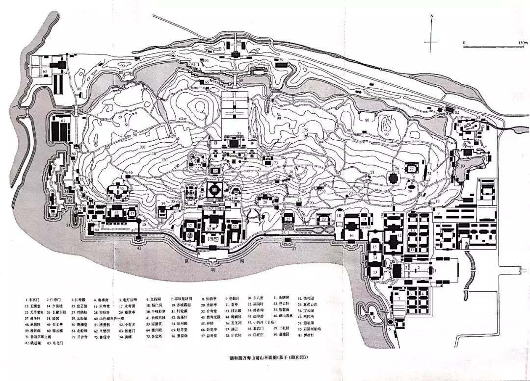 国外经典园林平面图,明清园林平面