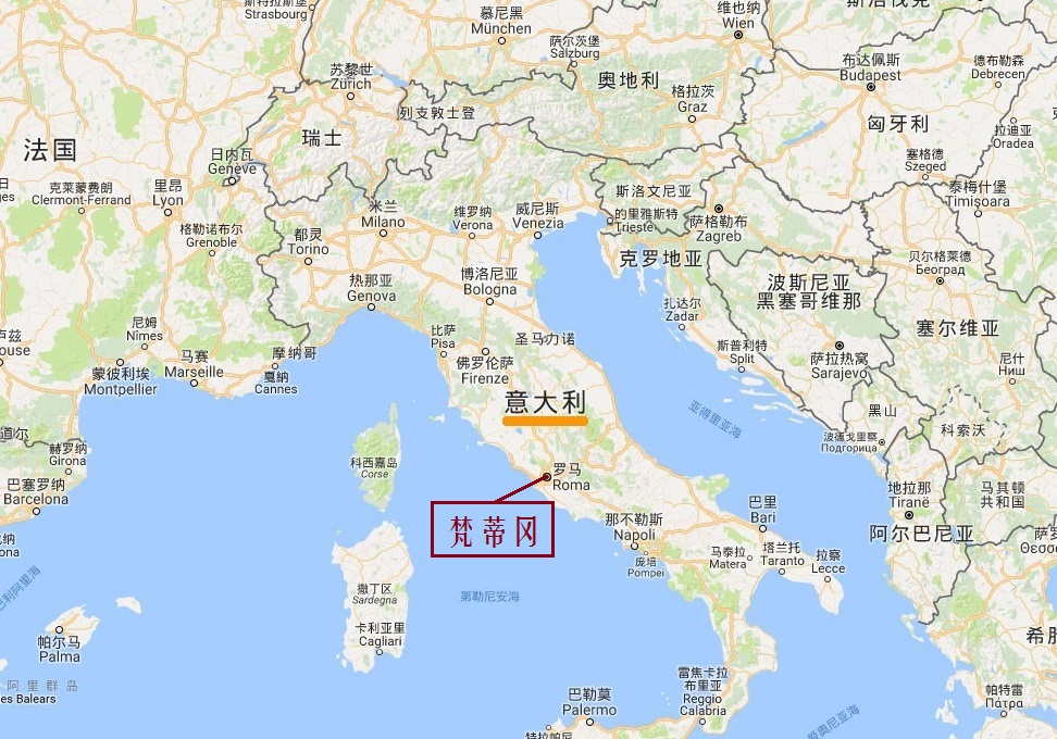 梵蒂冈教皇国有多大,面积最大的国家梵蒂冈