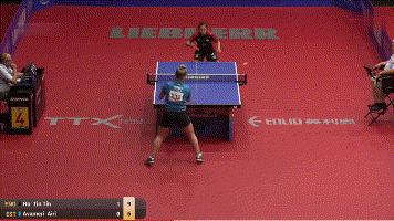 霍婷婷直板打法视频,国内打直板生胶最好的女选手之一