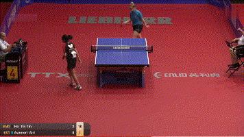 霍婷婷直板打法视频,国内打直板生胶最好的女选手之一