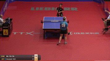 霍婷婷直板打法视频,国内打直板生胶最好的女选手之一