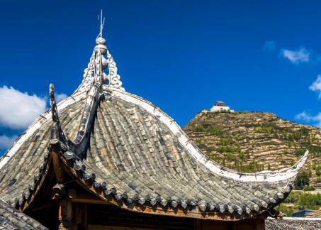 四川松潘古城雪后犹如童话世界,四姑娘山松潘古城