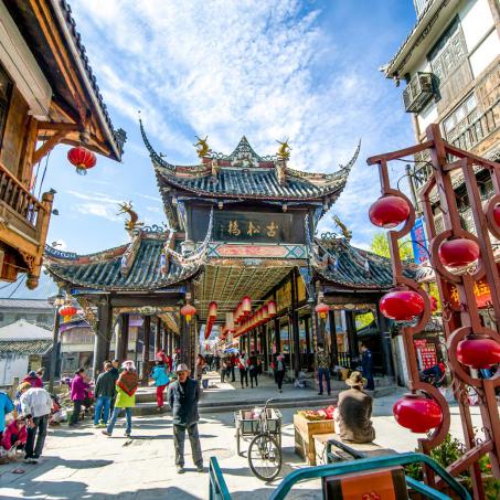 四川松潘古城雪后犹如童话世界,四姑娘山松潘古城