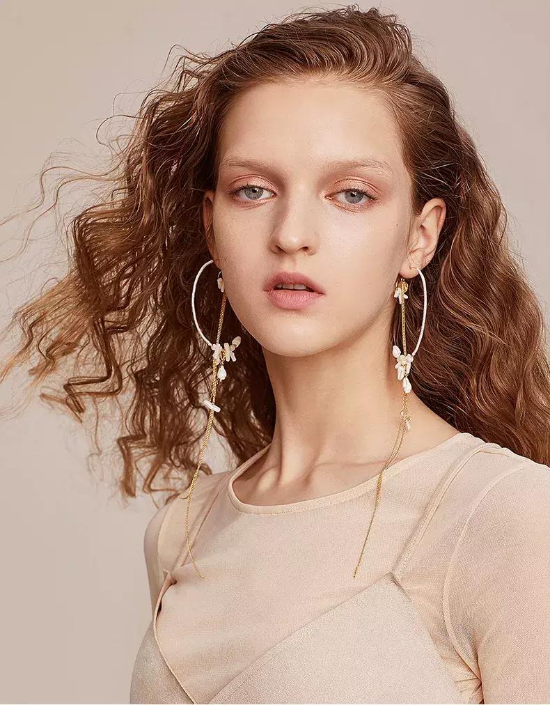 为了好看的耳钉打了耳洞,耳环推荐小众无耳洞