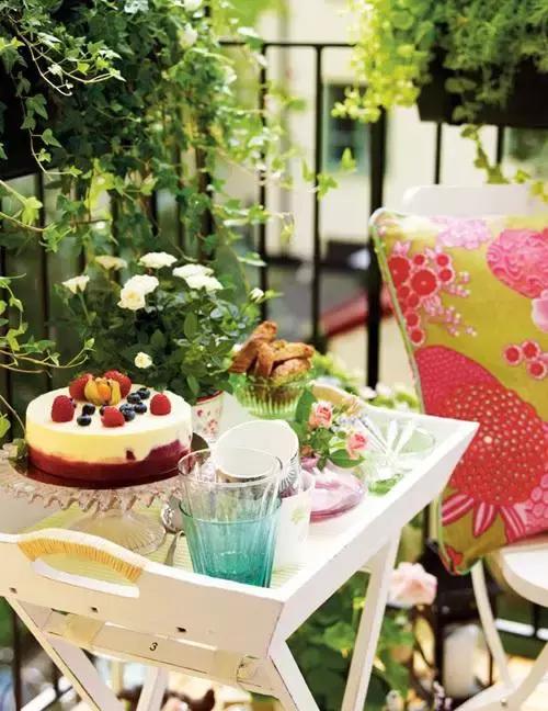 花园洋房阳台设计,阳台打造成小花园