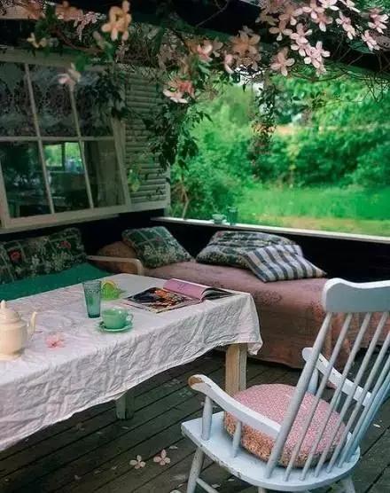 花园洋房阳台设计,阳台打造成小花园