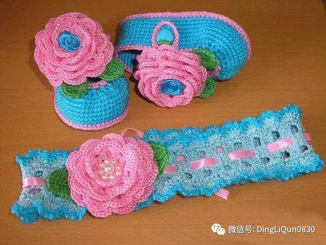 手工钩织童鞋最新,婴幼儿的小鞋钩编大全