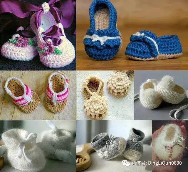 手工钩织童鞋最新,婴幼儿的小鞋钩编大全