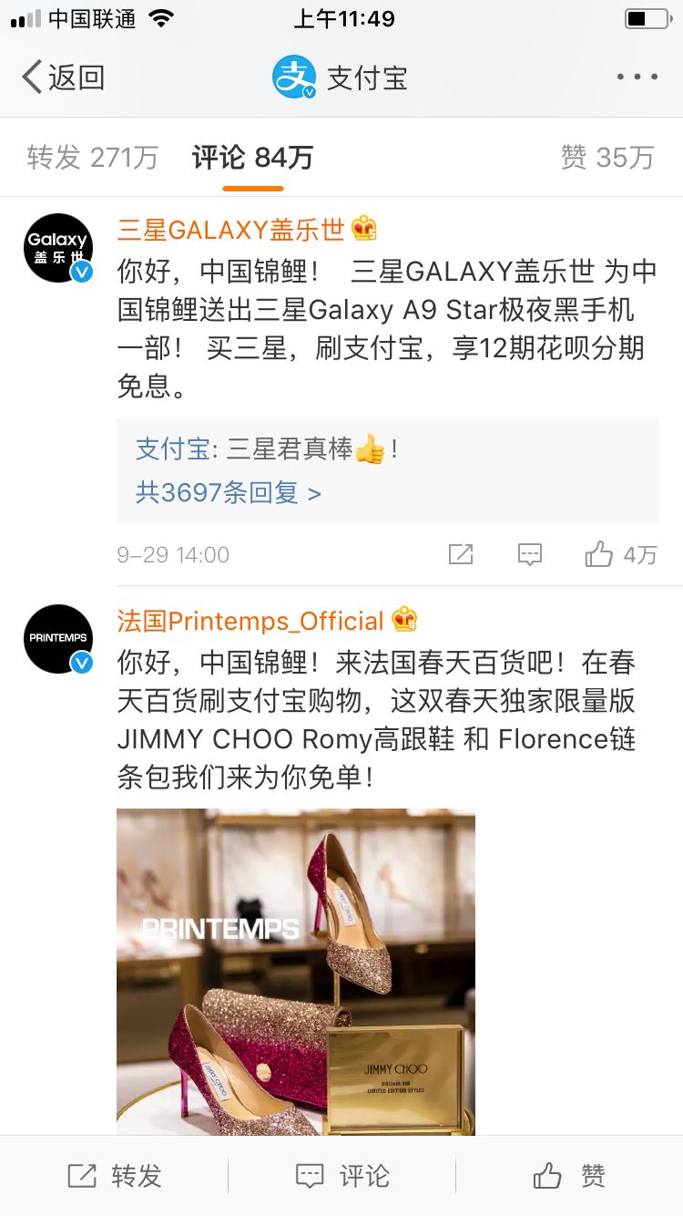 支付宝锦鲤营销分析,锦鲤支付宝营销方案