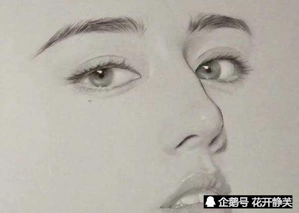 铅笔画杨幂图片,最简单的杨幂素描画