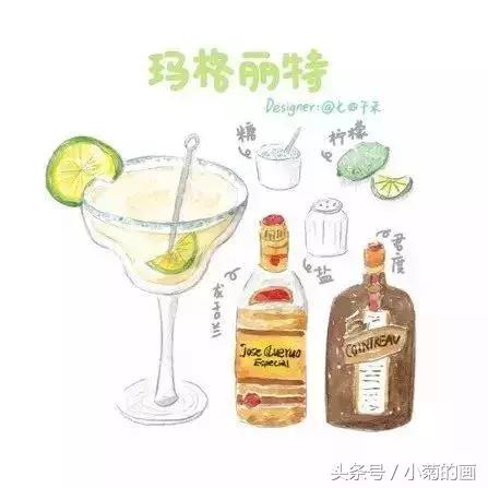鸡尾酒艺术效果图,鸡尾酒插画教程