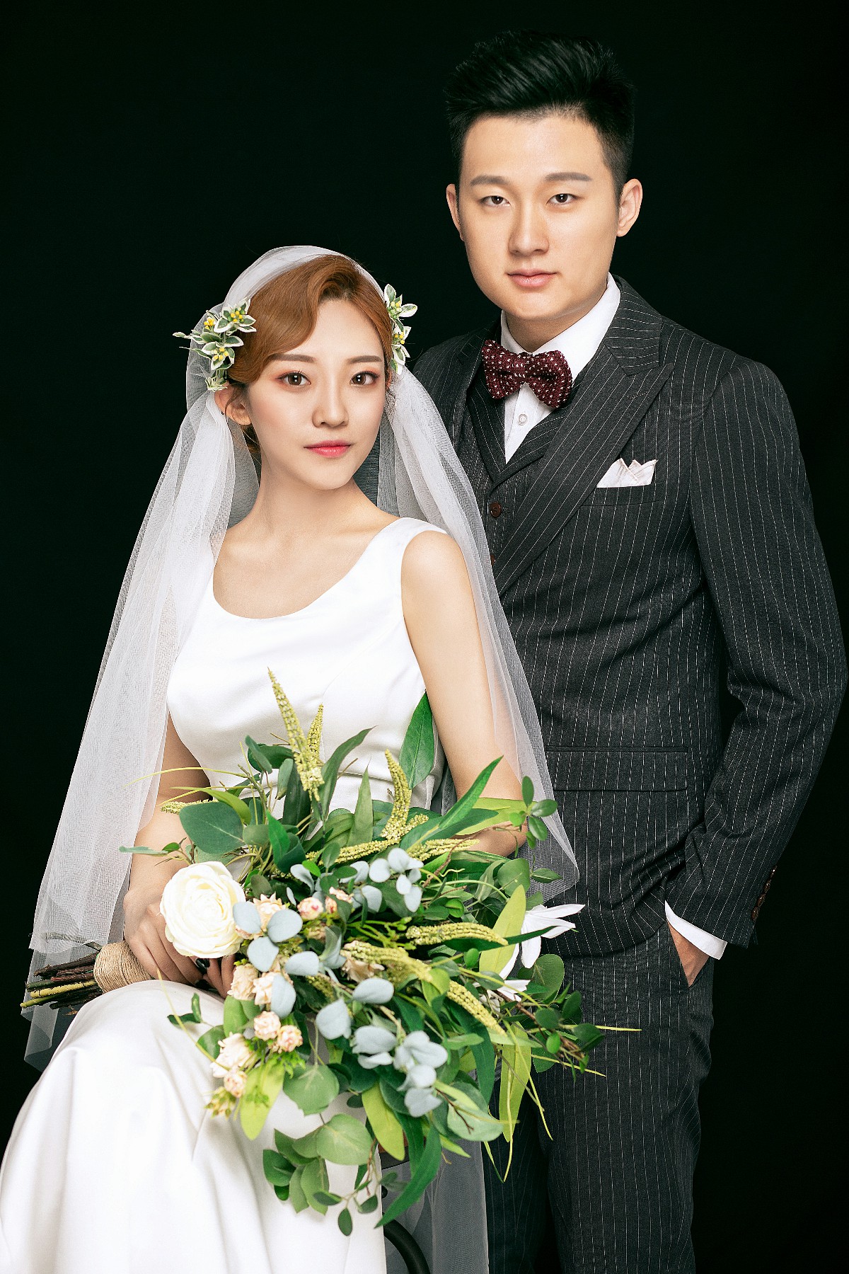 极简内景韩式婚纱照,有什么好看的内景风格婚纱照