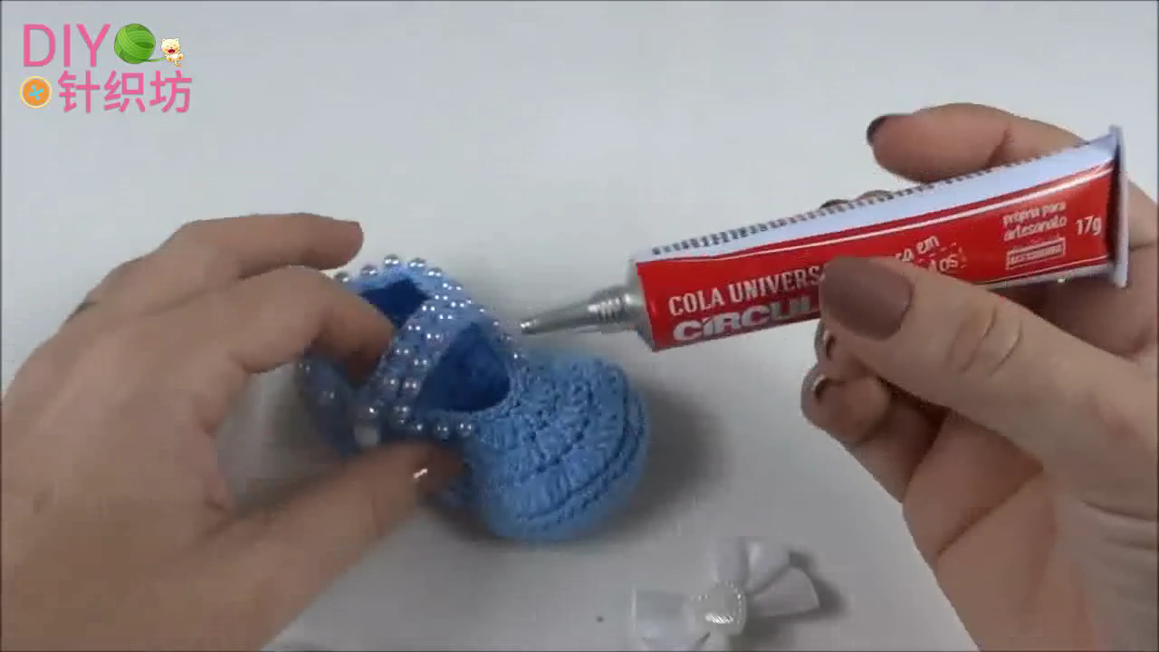 针织蝴蝶结婴儿鞋子,花边蝴蝶结宝宝鞋