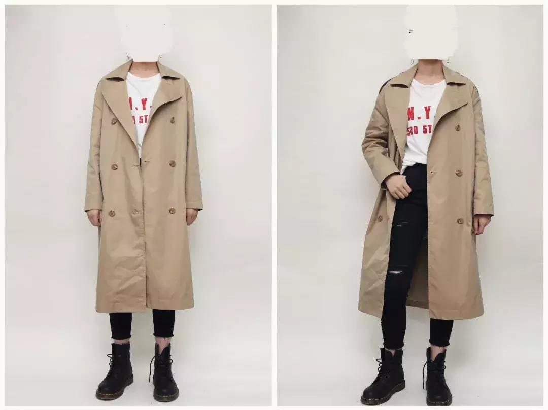 真人版试穿衣服,真人试穿黄金风衣