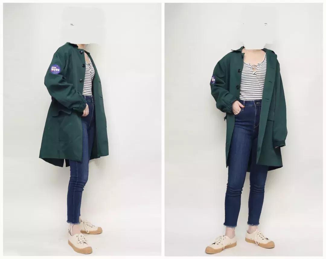 真人版试穿衣服,真人试穿黄金风衣