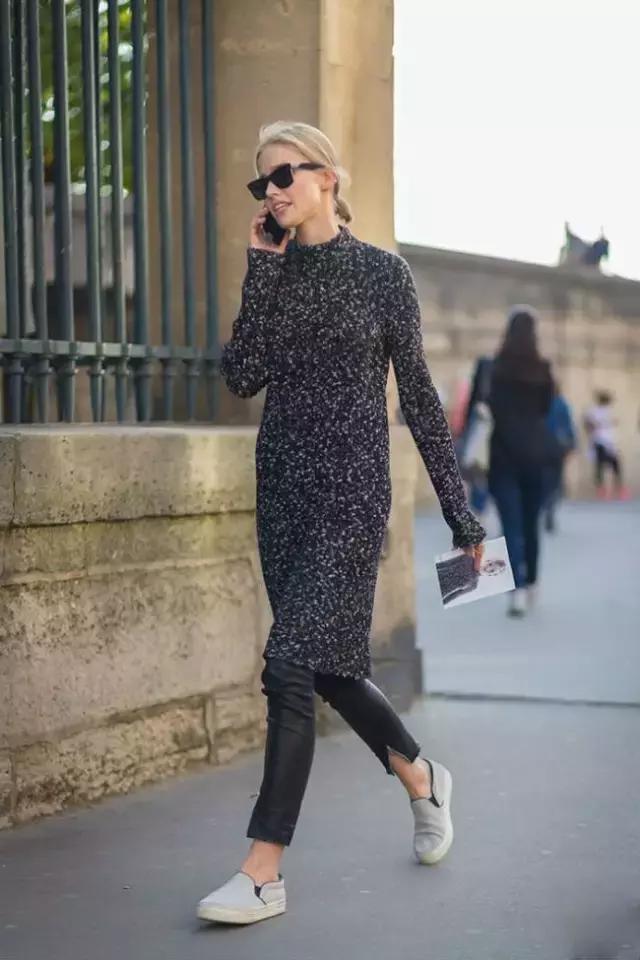 针织裙让你美出新高度,秋冬的针织裙穿搭