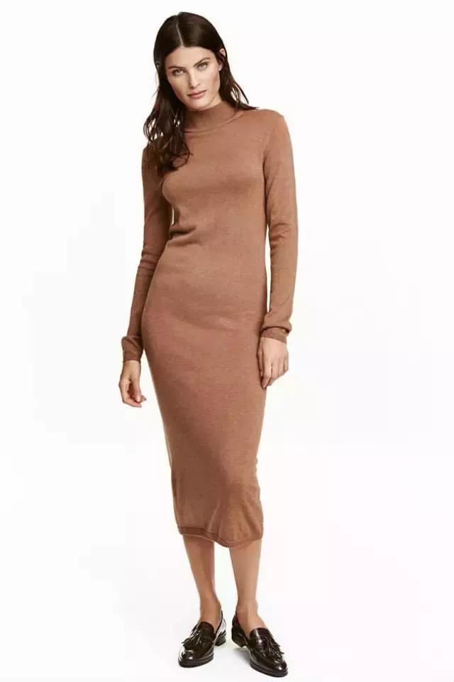 针织裙让你美出新高度,秋冬的针织裙穿搭