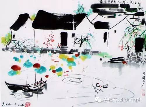 吴冠中60年代作品册页,吴冠中素描册页画