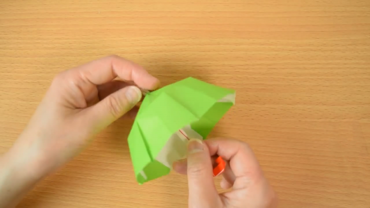 简单的折纸小雨伞怎么做,儿童折纸小雨伞超简单