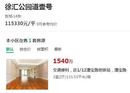 上海徐汇公园道壹号得房率,上海楼市说房