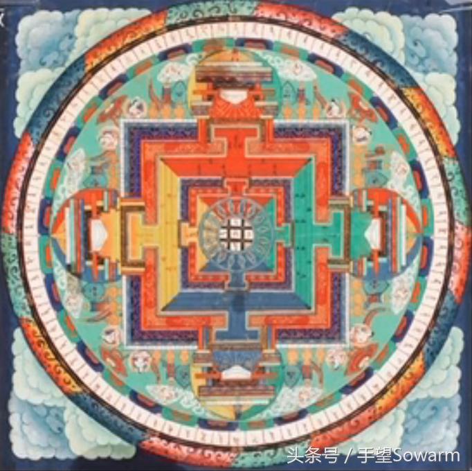 西藏坛城沙画什么时候看得到,藏传佛教画的坛城