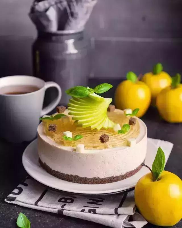 奶酪慕斯苹果,乳酪水果慕斯