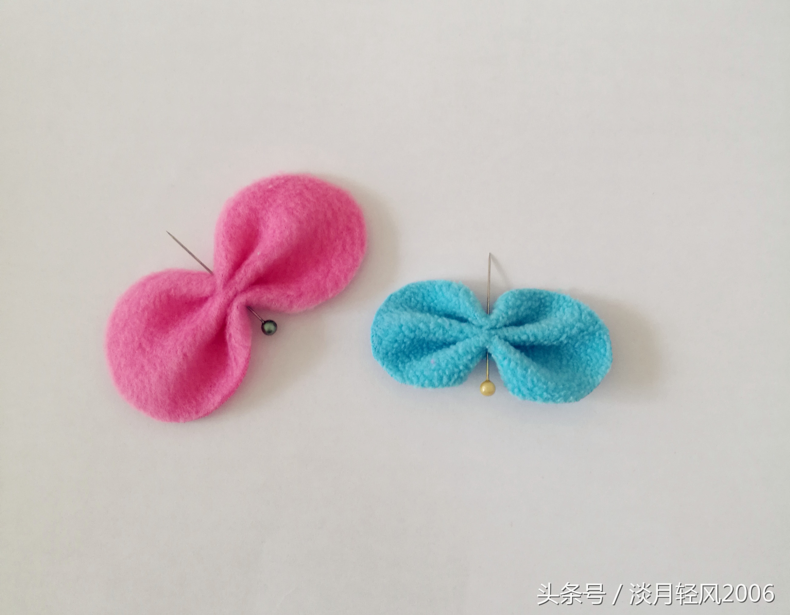 不织布做蝴蝶和甲壳虫,不织布蝴蝶简单手工图片