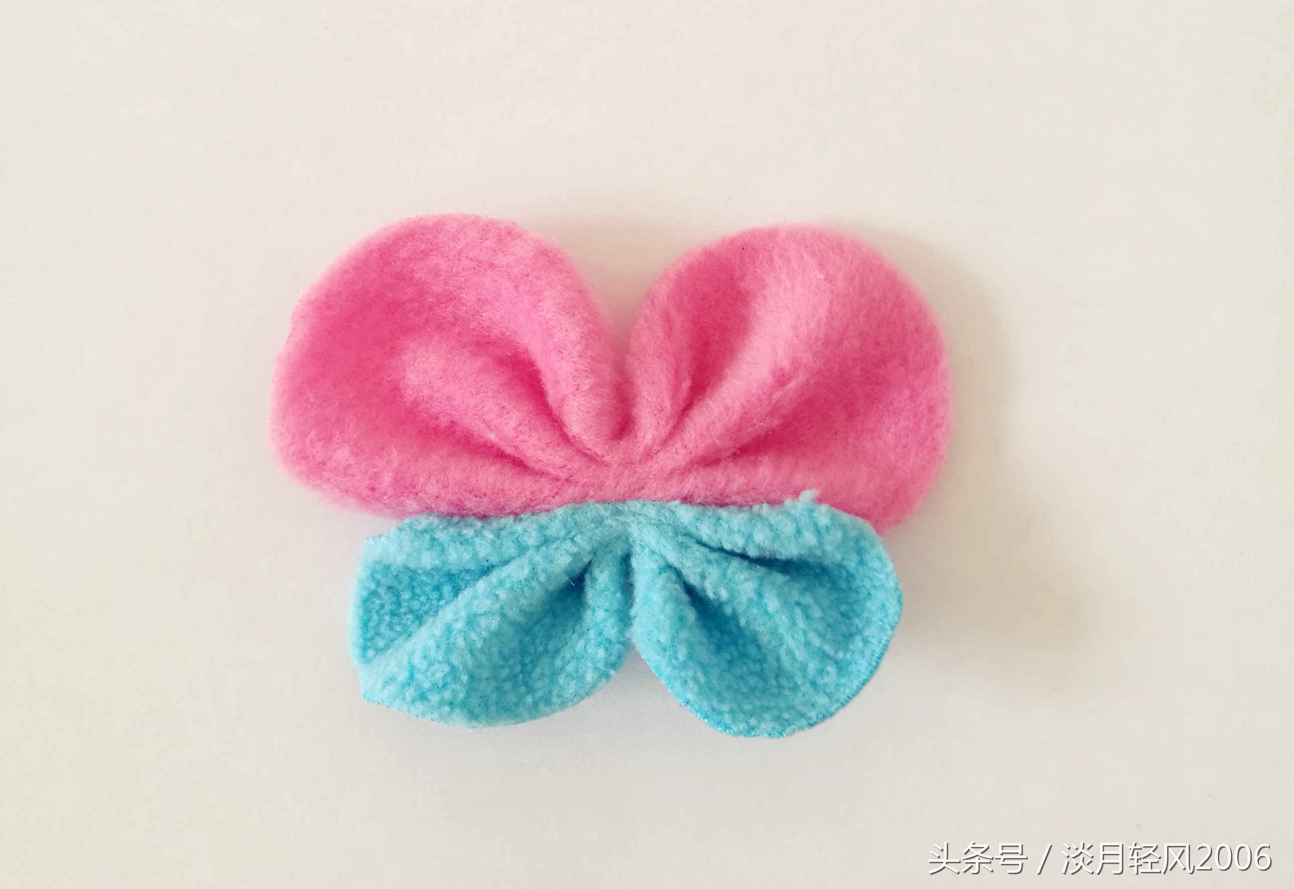 不织布做蝴蝶和甲壳虫,不织布蝴蝶简单手工图片