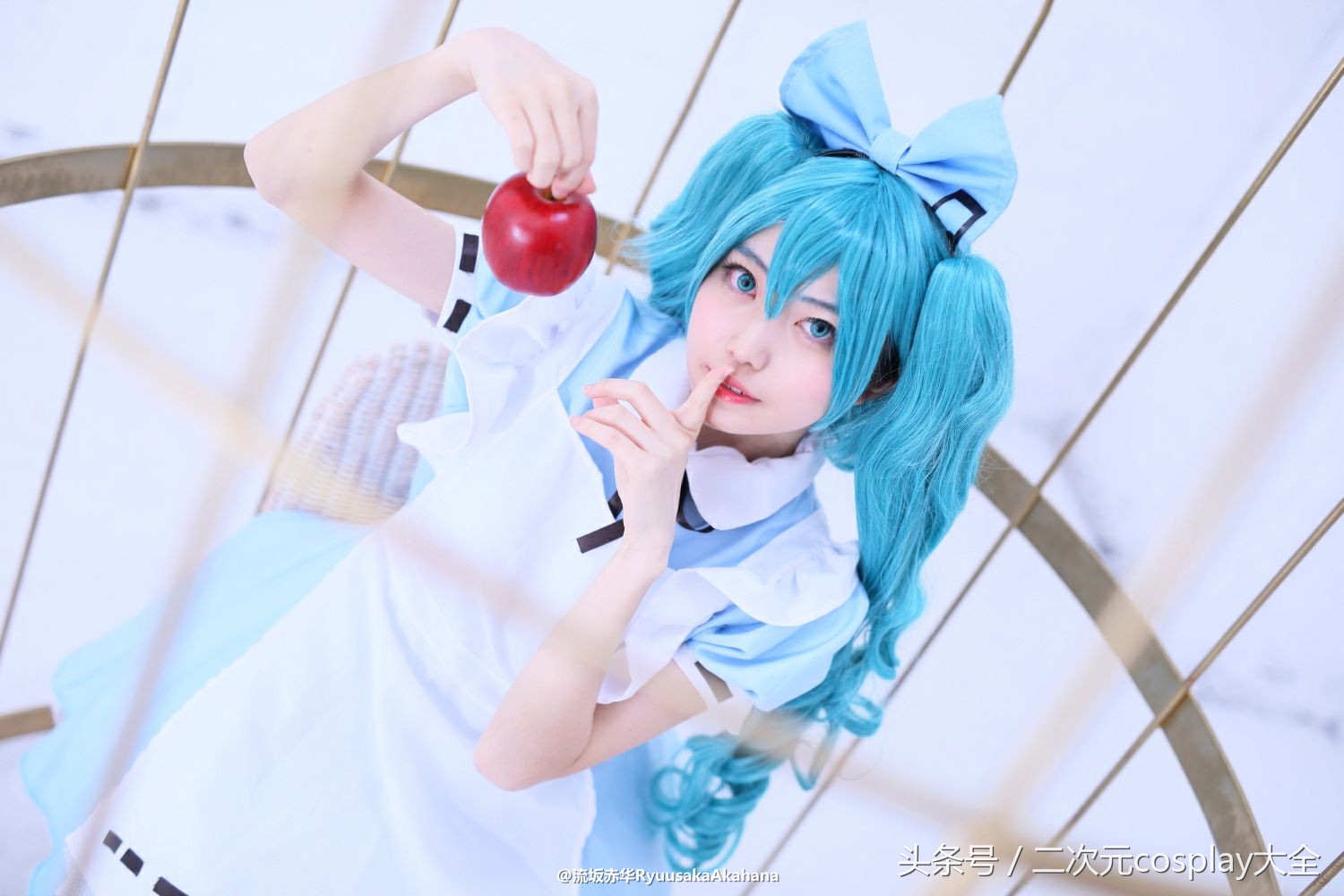 可爱初音未来cos服,初音可爱cos妆