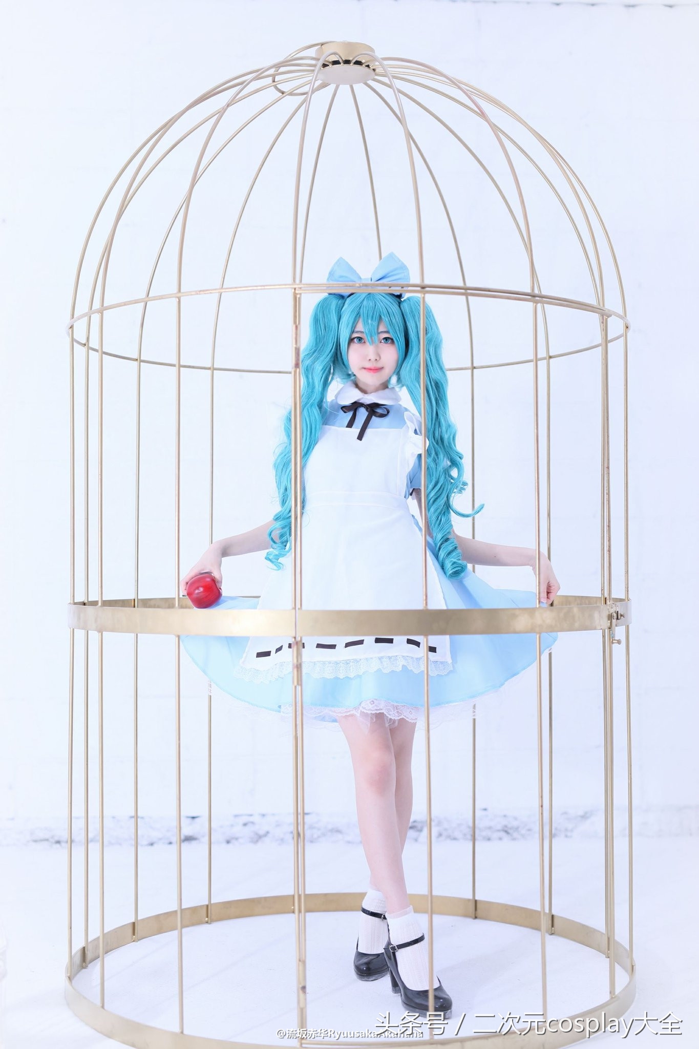 可爱初音未来cos服,初音可爱cos妆