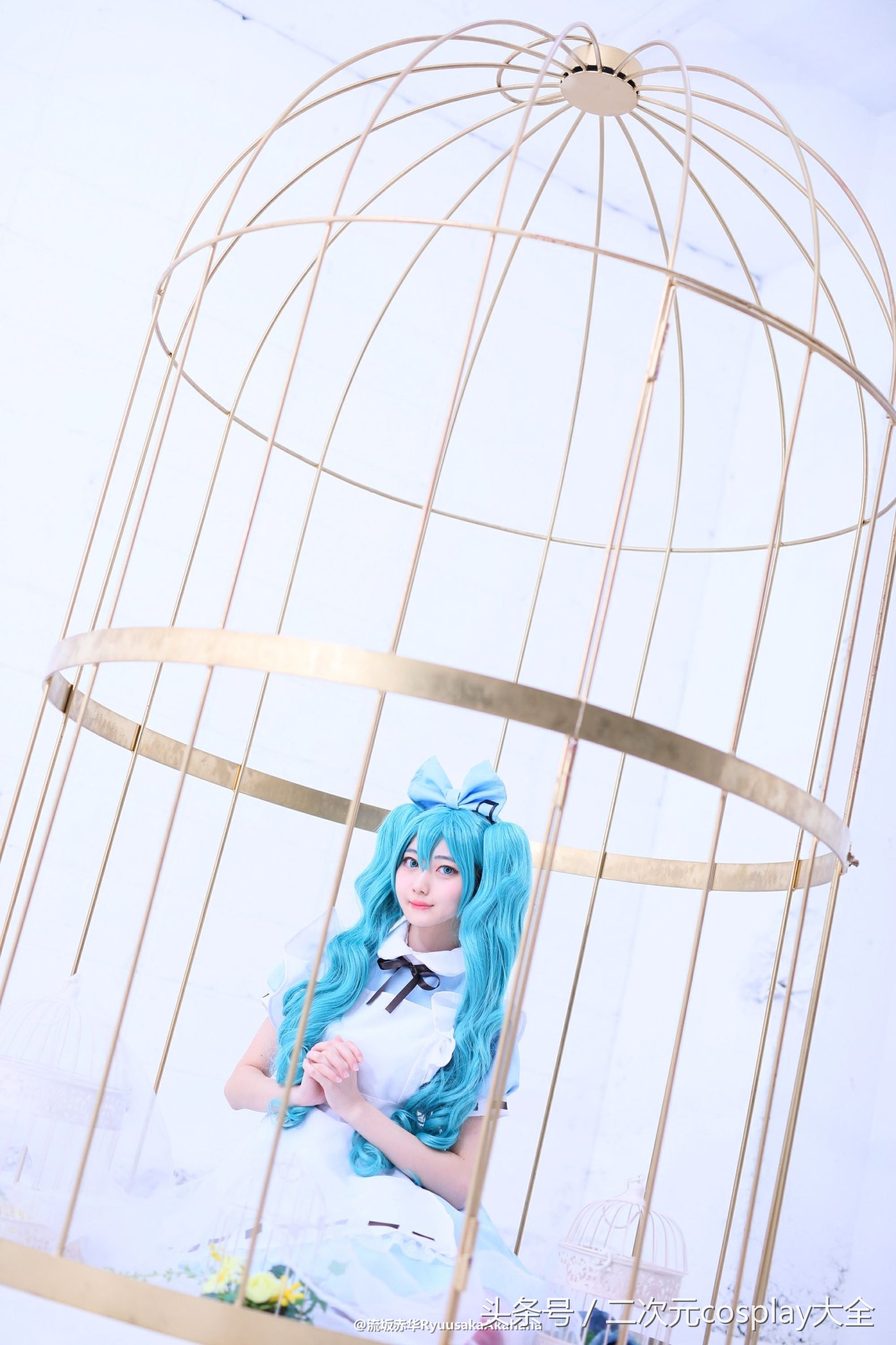 可爱初音未来cos服,初音可爱cos妆