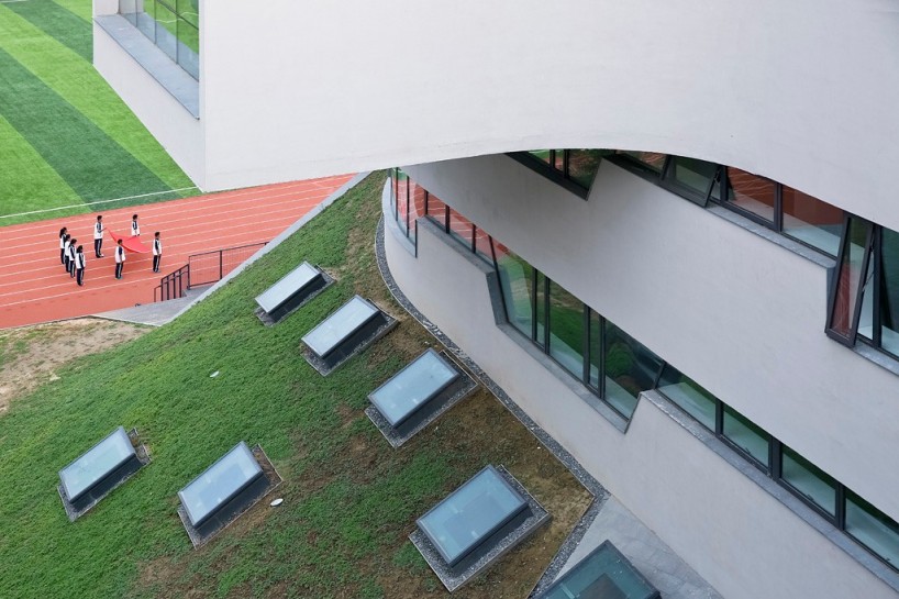 北京四中房山校区外景,北京四中房山校区内部实景图