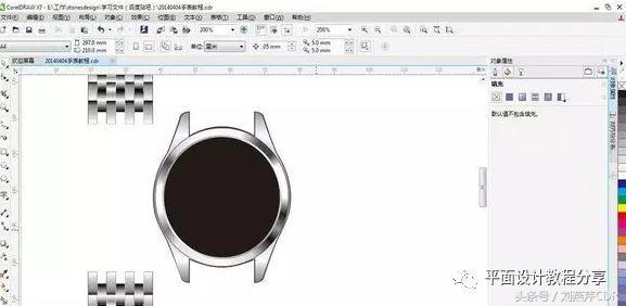 coreldraw表盘怎么制作,用coreldraw画手表