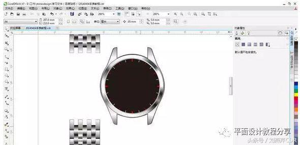 coreldraw表盘怎么制作,用coreldraw画手表