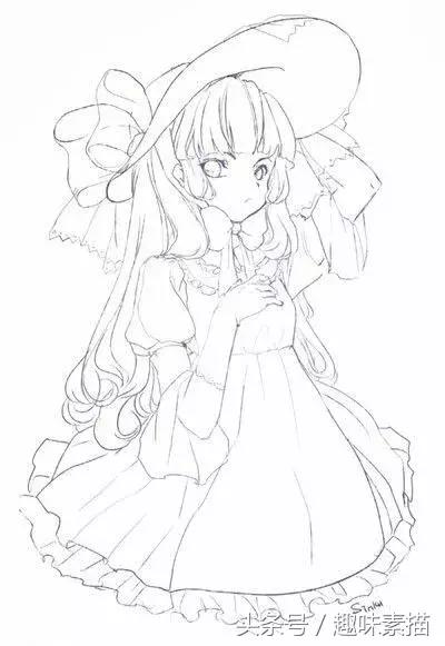 画风简单又唯美的动漫画法,学会一招画什么都好看